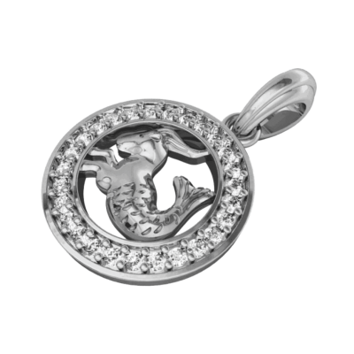 Capricorn Charm in Silver